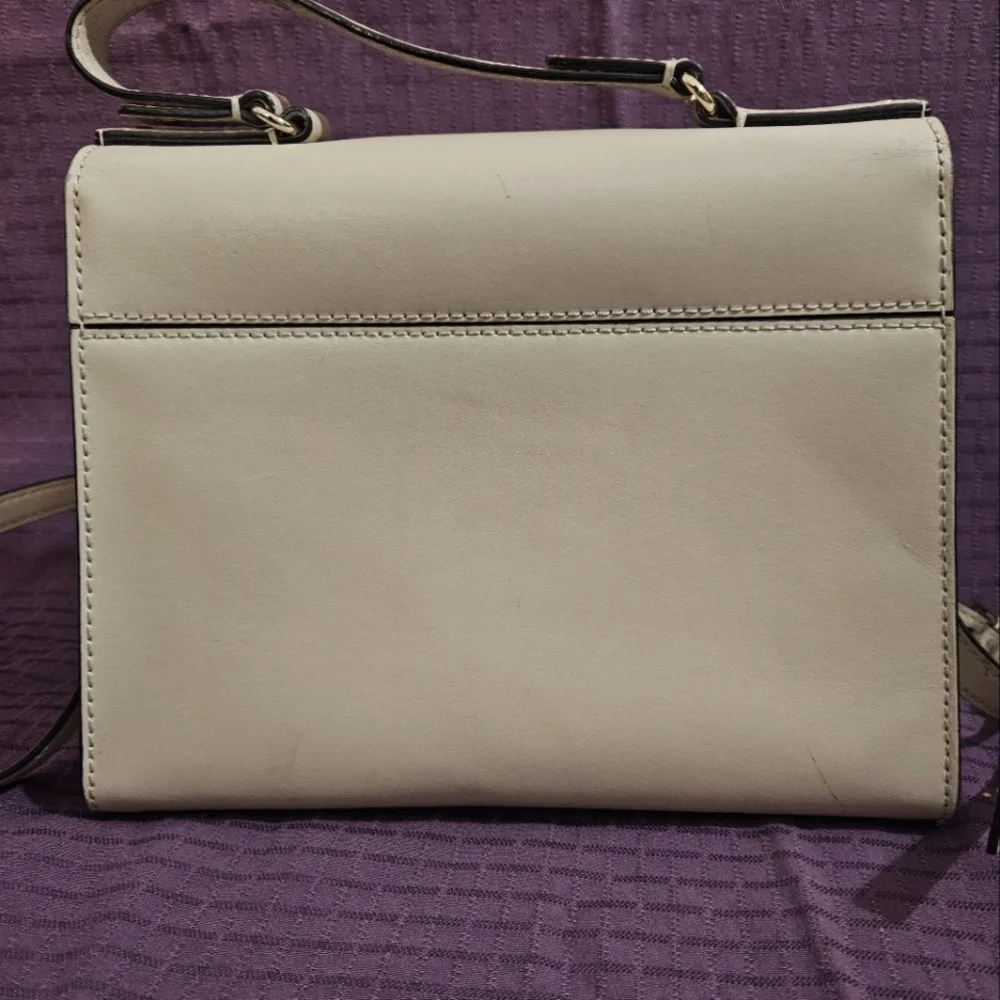 Kate Spade Cream Leather Satchel/Crossbody